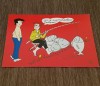 Carte Poștală Umoristică Vintage 1982 &ndash; Pescar cu Captură Mare, Ilustrație Biz, Necirculata, Printata