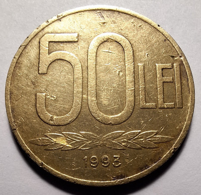 Moneda 50 lei 1993 (#2) foto