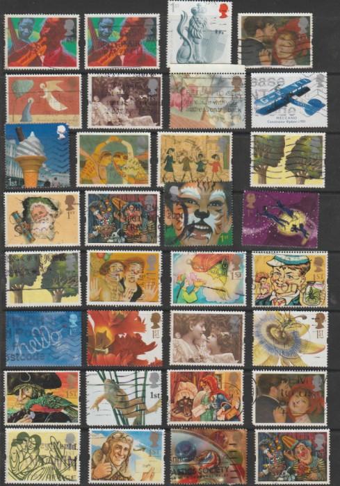 Lot Timbre Anglia , First Class - 2 Poze