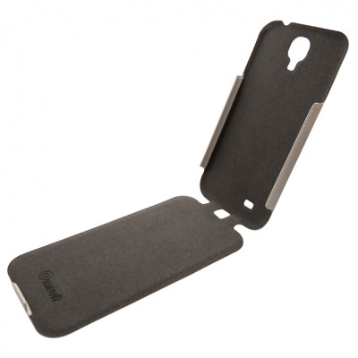 Husa flip Muvit iFlip alba + folie plastic pentru Samsung Galaxy S4 i9500/i9505/i9506/i9515 (Value Edition) foto