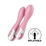 Vibrator Gonflabil Air Pump Vibrator 2, Roz, 21 cm, Satisfyer