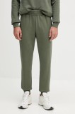 Colmar pantaloni de trening din bumbac culoarea verde, uni, 6284.6ZJ