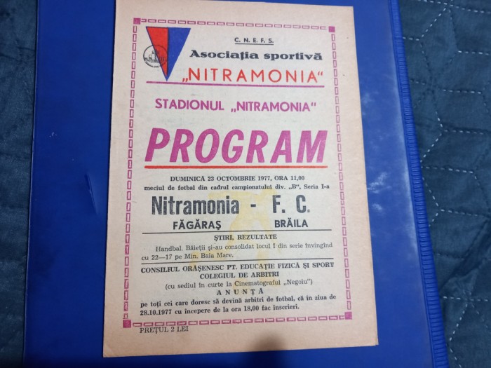 Program Nitramonia Fagaras - FC Braila