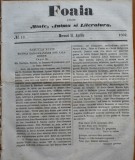 Ziarul Foaia pentru minte , inima si literatura , nr. 13 , 1862 , Samuel Klein