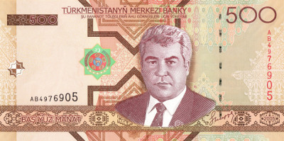 Turkmenistan 500 manat 2005 unc, clasor A1 foto
