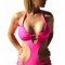 SW1046-55 Costum de baie monokini cu decolteu adanc in V