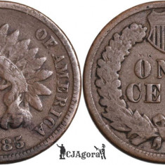 1885, 1 cent ( Indian Head Cent ) - Statele Unite ale Americii