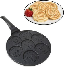 Tigaie pentru clatite Eji Smiley Face - Tigaie antiaderenta pentru prajituri cu 7 fe?e unice FlapjackTigaie pentru clatite Eji Smiley Face - Tigaie an foto