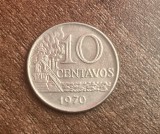 C50 - Moneda foarte veche - Brazilia - 10 centavos - 1970