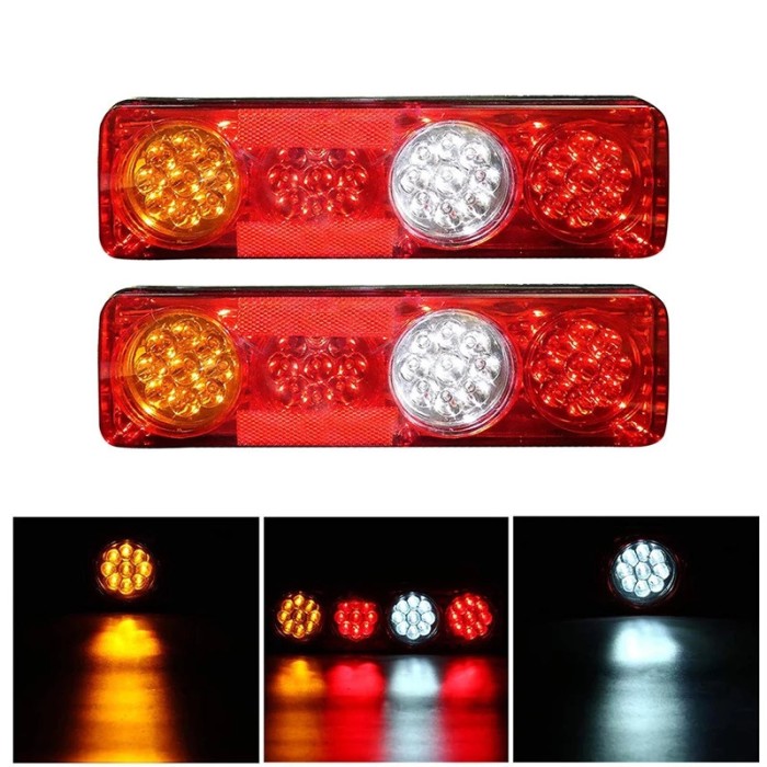 Set 2 lampi led pentru remorca/camion, 12v-24v