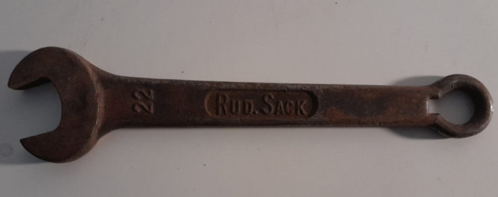 Cheie mecanică fixă vintage RUD SACK 22, LEIPZIG, de colectie / scule si unelte
