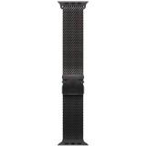 Curea pentru Apple Watch 49mm, Milanese Loop, Black Titanium, Large