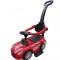 Masinuta premergator de pompieri, ride on, cu maner parental, Baby Mix, rosu