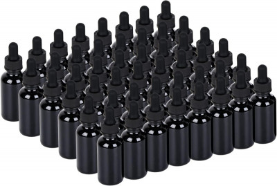 KAN 2 oz Dropper Bottle 24 Pack sticle din sticlă verde Boston 60ml cu picătură foto