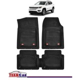 Covorase Auto TeamCar&reg; Tip Tavita Compatibile Jeep Compass MP (2017+) Negru Material Rezistent, Cauciuc