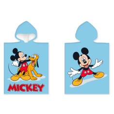 Prosop de plaja tip poncho Mickey Mouse 50 100 cm