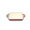 Tava din fonta emailata 33,5&times;22&times;7 cm, rosie Durabilitate si versatilitate Handy KitchenServ