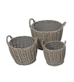 Cumpara ieftin Set 3 cosuri depozitare lemn salcie gri 19 x 17 cm, 24 x 19 cm, 30 x 21 cm