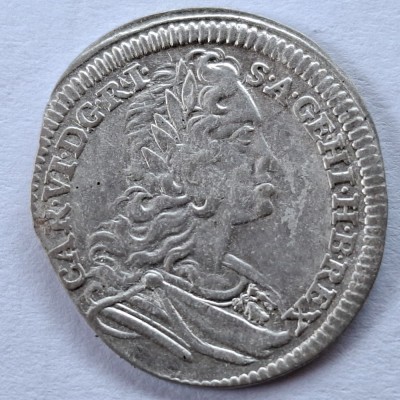 Austria 3 kreuzer 1726 / Viena argint Carol lV foto