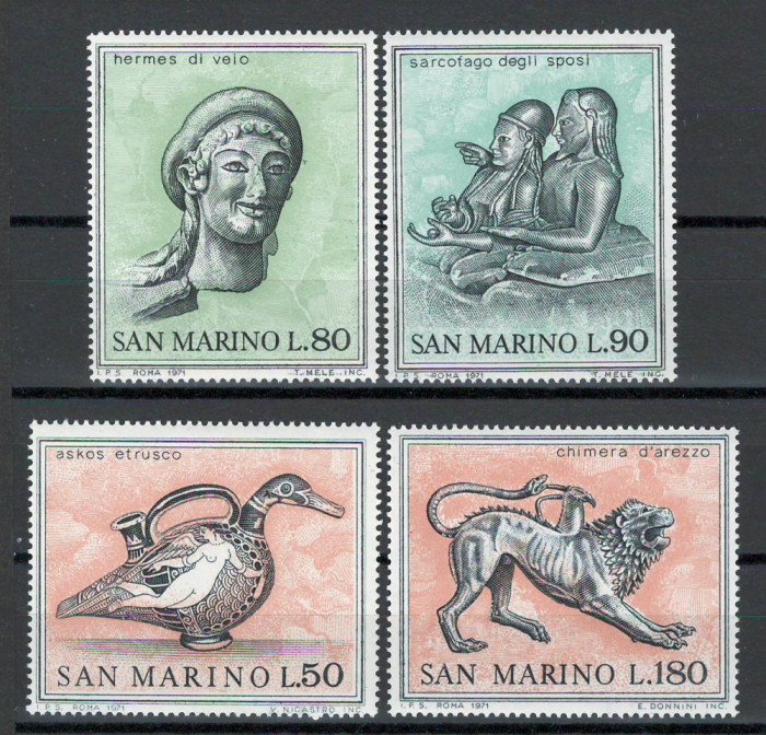 San Marino 1971 Mi 980/83 - Arta
