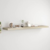 Cumpara ieftin Raft de perete suspendat, stejar, 120x23,5x3,8 cm, MDF