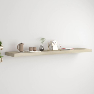 vidaXL Raft de perete suspendat, stejar, 120x23,5x3,8 cm, MDF 323883 foto