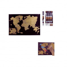 Harta lumii razuibila, CMP Paris, multicolor, carton, 60 x 40 cm