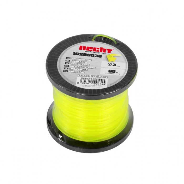 Fir pentru trimmer HECHT 10206030, profil stea, diametru 3 mm, lungime 60 m