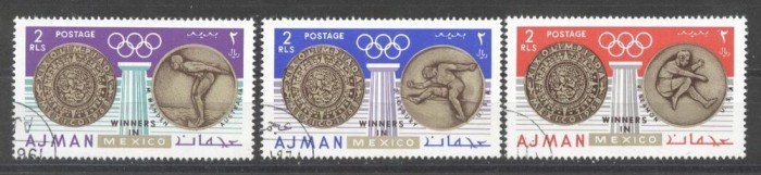 Ajman 1968 Sport, Olympics, used AG.011