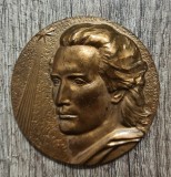 Medalie bronz Mari Aniversari, UNESCO, Eminescu// Gh. Adoc 1989