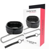 DARKNESS - BLACK NECKLACE WITH CHAIN, DARKNESS BONDAGE