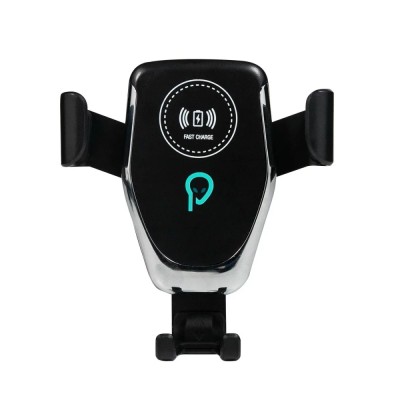 Suport auto ventilatie cu incarcator wireless Spacer foto