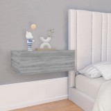 VidaXL Noptieră plutitoare, gri sonoma, 40x30x15 cm, lemn prelucrat