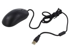 Mouse optic SAVIO neagră și roșie USB A cu cablu 1,8m, 7 butoane