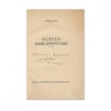 Henri Stahl, Schițe Parlamentare, cu dedicația autorului