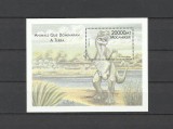 MOZAMBIC 2000 ANIMALE PREISTORICE DINOZAURI TYRANOSAURUS, Nestampilat