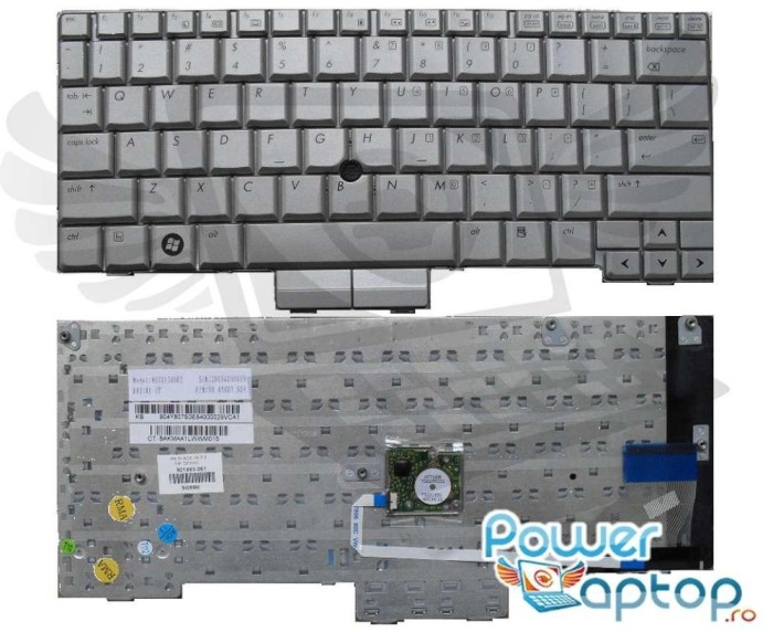 Tastatura HP Argintie EliteBook 2710P, EliteBook 2730P