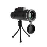 Cumpara ieftin Telescop Obiectiv Camera Portabil Edman, Zoom 40x, cu Trepied, Negru