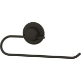 Cumpara ieftin Suport din metal pentru hartie si prosop, prindere mecanica sau cu ventuza, negru mat, 250 mm