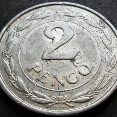 Moneda istorica 2 PENGO - UNGARIA, anul 1943 * cod 2747 B