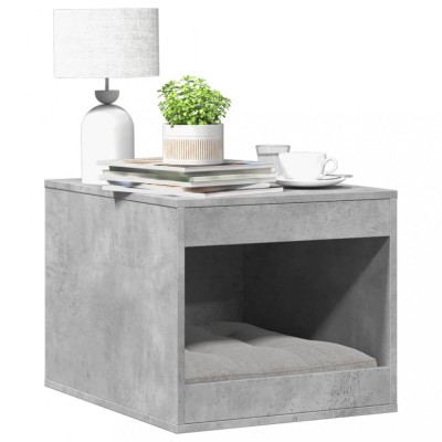vidaXL Cutie litieră pisici gri beton 47x59x42 cm lemn prelucrat foto