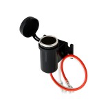 Priza pentru bricheta auto incorporabila, 12/24V, negru