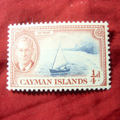 Timbru Cayman Isl. colonie britanica 1950 R.George VI, val.1/4p