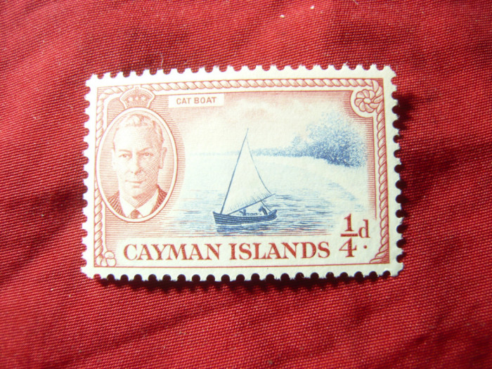 Timbru Cayman Isl. colonie britanica 1950 R.George VI, val.1/4p