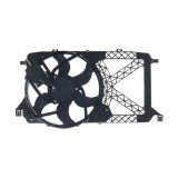 GMV radiator electroventilator Ford Transit, 2006-2014, Motorizare 2, 2 Tdci 62/81/85/96/103kw Diesel, dimensiune 382mm, 3 pini, cu modul electric co