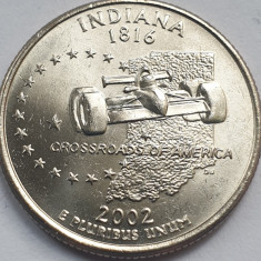 25 cents / quarter 2002 USA, Indiana, unc, litera P