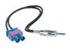 Adaptor Antenă Dublu FAKRA (M) la DIN (M) ACV 1524-09-0 Audi, Fiat, Mercedes, Peugeot, Seat, Skoda, VW - Conectică Auto