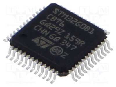 Microcontroler STM32G0 ARM Cortex M0 64MHz 1,7-3,6V LQFP48 STMicroelectronics foto
