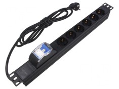 Prelungitor 6 Prize 230V 16A Negru