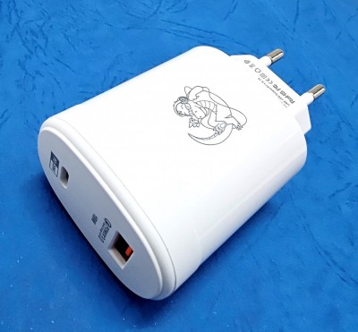 Incarcator retea rapid, 230V, 20W, 1xUSB-C, 1xUSB 3.0, PD, 18W, Quick Charge, Alb foto